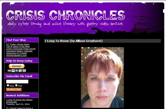 Crisis Chronicles I long to know 1
